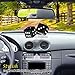 CUSTOM Vagway Fuzzy Dice Car Mirror- Pair of Black Hanging Dice- Plush Stylish Vintage Retro Accessory