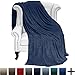 Bare Home Fleece Blanket - Twin/Twin Extra Long - Ultra-Soft Lightweight for Bed, Sofa, and Couch - Luxury Microplush - Cozy Warm Blanket (Twin/Twin XL, Dark Blue)