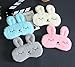 4 Pack Cute Animal Rabbit Sleeping Eye Mask Soft Plush Blindfold Sleep Masks Eye Cover for Kids Girls Women Home Sleeping Traveling
