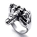ENHONG Mens Stainless Steel Biker Rings Middle Finger Hip Hop Punk Ring for Men Size 13