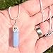 Zenergy Gems CHARGED Faceted Angelite Crystal Perfect Pendant™ + 20