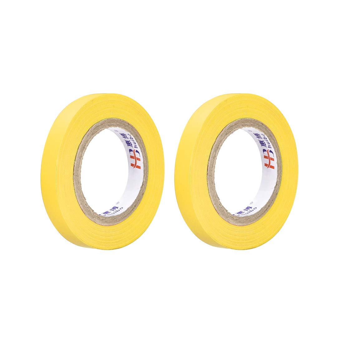 uxcell Insulating Tape 10mm/0.39inch Width 14.5M/47.5ft Long 0.15mm Thick PVC Electrical Tape Rated for Max. 400V 80C Use Yellow 2pcs