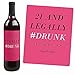 Finally 21 - Girl - Birthday Gift For Women - Wine Bottle Label Stickers - Set of 4