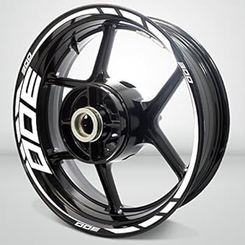 Gloss White Motorcycle Rim Wheel Decal Accessory Sticker for Kawasaki Ninja 300