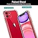 MoKo Compatible with iPhone 11 Case, Clear Reinforced Corners TPU Bumper + Anti-Scratch Transparent Hard Panel Cover Fit iPhone 11 6.1 inch 2019 - Crystal Clear