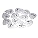 ammoon Alice AP-12S 12pcs/pack 0.3mm Stainless Steel Metal Guitar Picks Plectrum