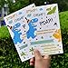 WERNNSAI Dinosaur Birthday Invitations - 20 Pieces Fill-in Invitation Cards with 20 Pieces Envelopes Dinosaur Party Supplies for Boys Birthday Baby Shower