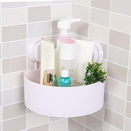 Jamicy ™ Plastic suction cup bathroom kitchen corner storage rack storage rack shower rack shelf household storage supplies