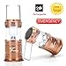 2-Pack Rechargeable LED Outdoor Camping Lantern, Trymie 2 in 1 Portable Solar Rechargeable LED Camping Lamp Collapsible Handheld Flashlights with USB Power Bank for Fishing, Emergency, Hiking -Gold