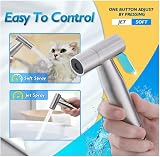 Hairstore Bargain Set Brushed Bidet Sprayer Toilet Holder 1.2m Kit view 3