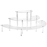 HENABLE Acrylic Display Risers, 3 Tier Clear