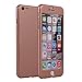iPhone 6s Case,2win2buy [Full Body] Hybrid Tempered Glass with Acrylic Hard Case Cover Skin For iPhone 6s/iPhone 6 4.7 inch,Rose Gold
