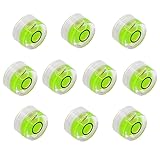 WOYISEPG 10Pcs Bubble Spirit Levels Mini Circular