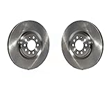 Front Disc Brake Rotors Pair For Volkswagen Jetta