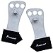 AEOLOS 3 Holes Leather Hand Grips and Gymnastics Grips,Wrist Wraps, Great for Gymnastics, Crossfit WODs, Pull Ups, Chin Ups, Kettlebell Training and Power Lifting|Free Carry Bag&Speed Rope(White, M)