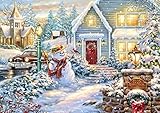 5D Diamond Painting Kit Full Drill, C-TOP DIY Xmas Rhinestone Crystal Embroidery Pictures Cross Stitch for Home Room Decoration for Adults Kids, Christmas Pattern Art Painting for Drawing Room 12