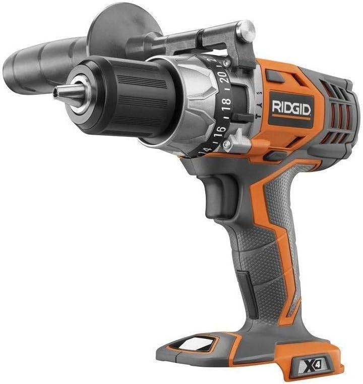 Ridgid 18V LiIon 1/2in VSR HAMMER Drill/driver X4 R8611501 Cordless