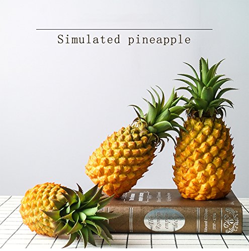 Longpro Realistic Artificial Fruits Fake Pineapple for Display High Simulation Artificial Dummy Fruits Vegetables Studio Photo Prop DIY Decoration Accessories Artificial Food Toys - Thumbnail 6