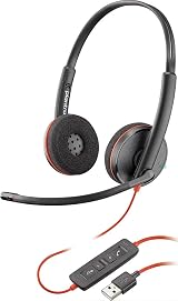 Poly Plantronics Blackwire 3220 Stereo UC Headset with USB Connectivity view 1