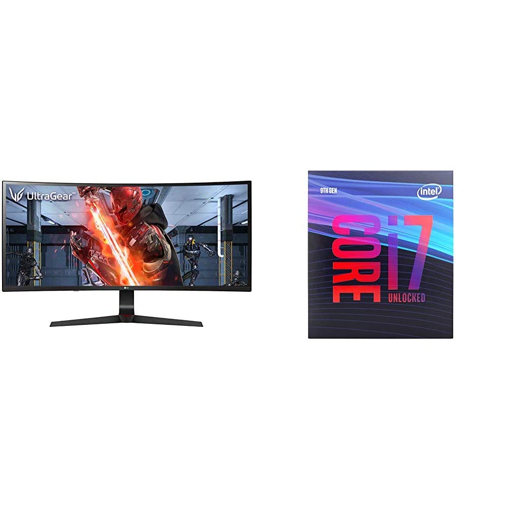 LG 34GL750-B 34 Inch 21: 9 Ultragear Curved Wfhd (2560 X 1080) Monitor,Black & Intel Core i7-9700K D