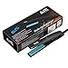 BERTA 0.5 in Mini Hair Straightener Ceramic Tourmaline Hair Flat Iron for Travel, Black