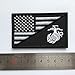 SpaceAuto USA American Flag w/ Marine Corps USMC Military Tactical Morale Badge Patch 3