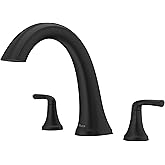 Pfister RT6-5MCA McAllen Deck Mounted Roman Tub Filler - Matte Black