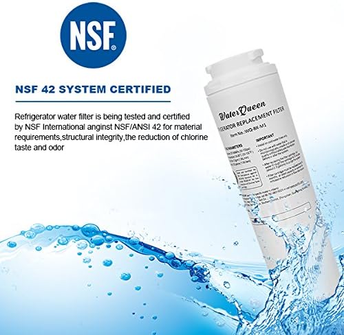 Waterqueen NSF Certified replacement for Maytag Amana Whirpool KitchenAid Jenn-Air refrigerator water filter … (ukf8001)