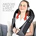 Dr. Anna Luxury Shiatsu Neck Shoulder & Back Massager with Heat For Back Pain Relief - Portable 3D Rotation Kneading Massage Pillow - Back Massager Belt - Full Body Massager