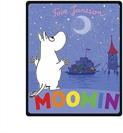 Custom Personalized Fleece Blanket 50" x 60" Diy Lovely Moomin Cartoon Design