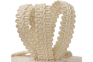 PAPER MART Ivory Gimp Braid Trim 3/8" X 10 Yards