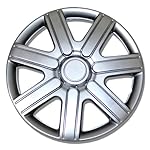 TuningPros WSC-221S14 Hubcaps Wheel Skin Cover 14-Inches Silver Set of 4