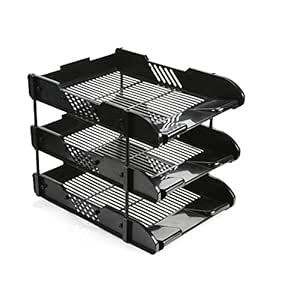 Soporte de bandeja para archivos de oficina, almacenamiento para
