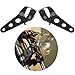 Vize Headlight Support Motorcycle Mounting Brackets Chopper Cafe Racer 35mm-43mm Headlamp (Black)