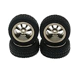 RCAWD Rim Rally Wheel Aluminum Alloy for Rc Hobby Model Car 1/28 Wltoys K969 K989 P929 Drift Rally Bigfoot Kyosho Mini-Z Mini-Q 4Pcs(Titanium)