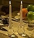 Donoucls Mini Crystal Candle Holder Honeycomb Designed Hand Cut Household Taper Candlesticks Banquet Decorations for Dinner 2.4x3.2Inches