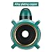 Yuelife Garden Hose Shut Off Valve, Connect Outside Spigot Friendly Faucet Extension - with Smooth Long Knobs and 2 Repalceable Washers for Easy Garden Life-Green (1 Way Garden Hose Shut Off Valve)