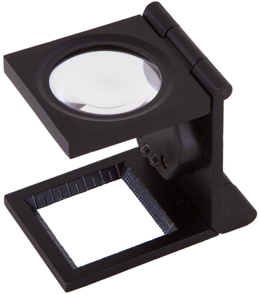 Levenhuk Zeno Desk D0 Folding Magnifier with LED Light for Repairing, Working with Jewellery, Modeling and Sewing