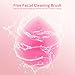 NIPOO Face Cupping Set - Cupping for Face & Eyes (4pcs) + Free Cleansing Brush, Anti Aging/Wrinkle Silicone Suction Massage Cup Therapy Set, Improve Collagen