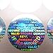100 Round Bright Silver Hologram Sequentially Numbered Tamper Evident Security Labels/Stickers