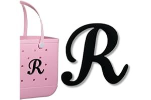 PLLCJB Bag Charms Compatible with Bogg Bag, Alphabet Charm Large Size Letters Decor Rubber Beach Tote Bag Charms Compatible with Bogg Bag Accessories