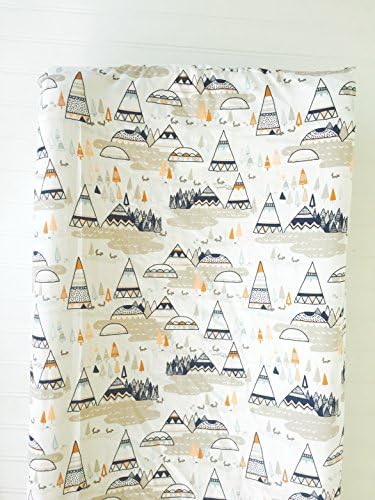 Soren by Angelique Navy Teepee Contoured Changing Pad Cover