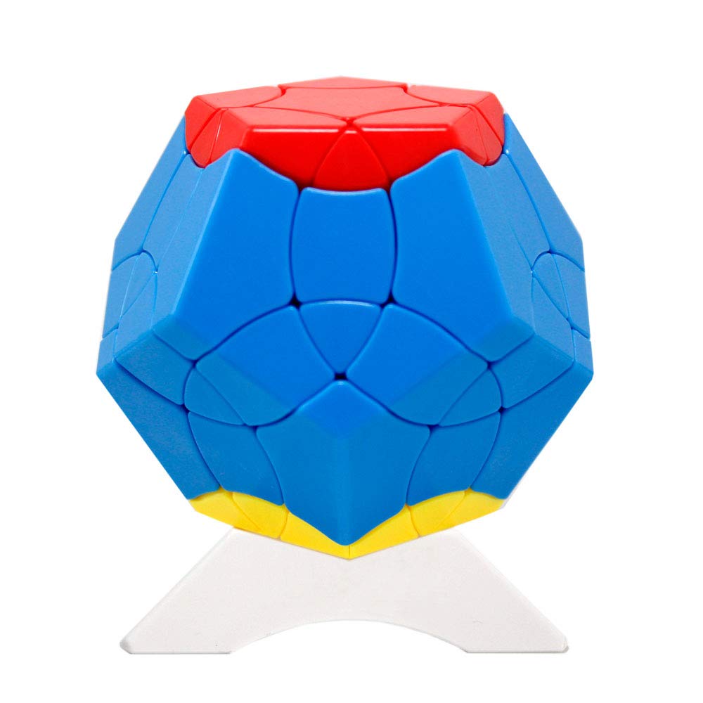 OJIN Hundred Birds Bainiaochaofeng Series 12 Surface Megaminx Dodecahedron Cube Gigaminx Megaminx Brain Teaser Twist Puzzle Toys With One Cube Tripod (Color Random)