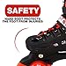 Scale Sports Adjustable Blue Quad Roller Skates for Kids Large Sizes for Ladies Teens