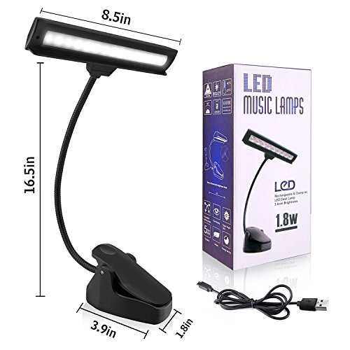 CeSunlight Clip on Reading Light, Rechargeable Battery Operated Book