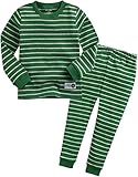 Vaenait Baby Kids Boys Sleepwear Pajama 2pcs Set Color Pen Green S