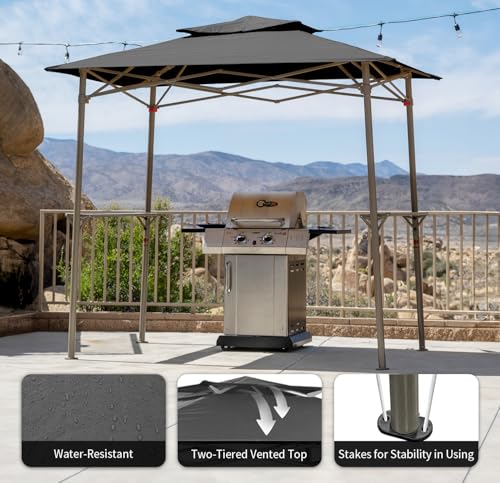 Crown Shades G40B Grill Gazebo Review: 8x5 Pop-Up BBQ Shelter with Glass Shelves image 18