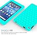 MoKo Case for Fire 7 2015 - [Honey Comb Series] Light Weight Shock Proof Soft Silicone Back Cover [Kids Friendly] for Amazon Fire Tablet (7 inch Display - 5th Gen, 2015 Release Only), Mint GREEN