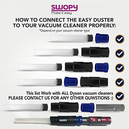 Vacuum Attachments Tool, Tiny Tubes Cleaner, Dusty Brush, Flexible