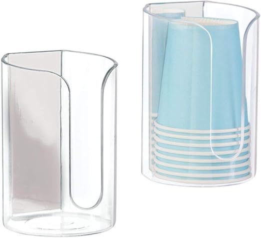 Amazon Com Mdesign Modern Plastic Adhesive Compact Small